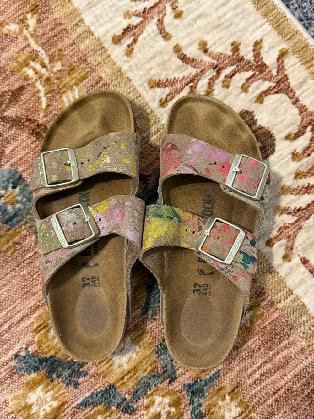 Birkenstock Arizona Paint Print - Picture 1 of 6
